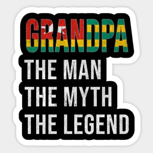 Grand Father Togan Grandpa The Man The Myth The Legend - Gift for Togan Dad With Roots From  Togo Sticker